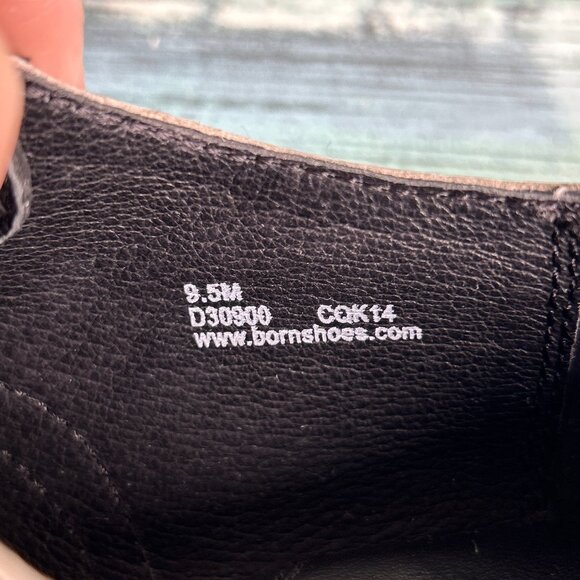 Born Oxford Shoe Womens 9.5M Black/White Leather Saddle Shoe Menswear Tuxedo - Picture 13 of 13